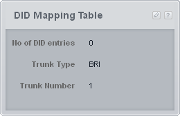 web did mapping table